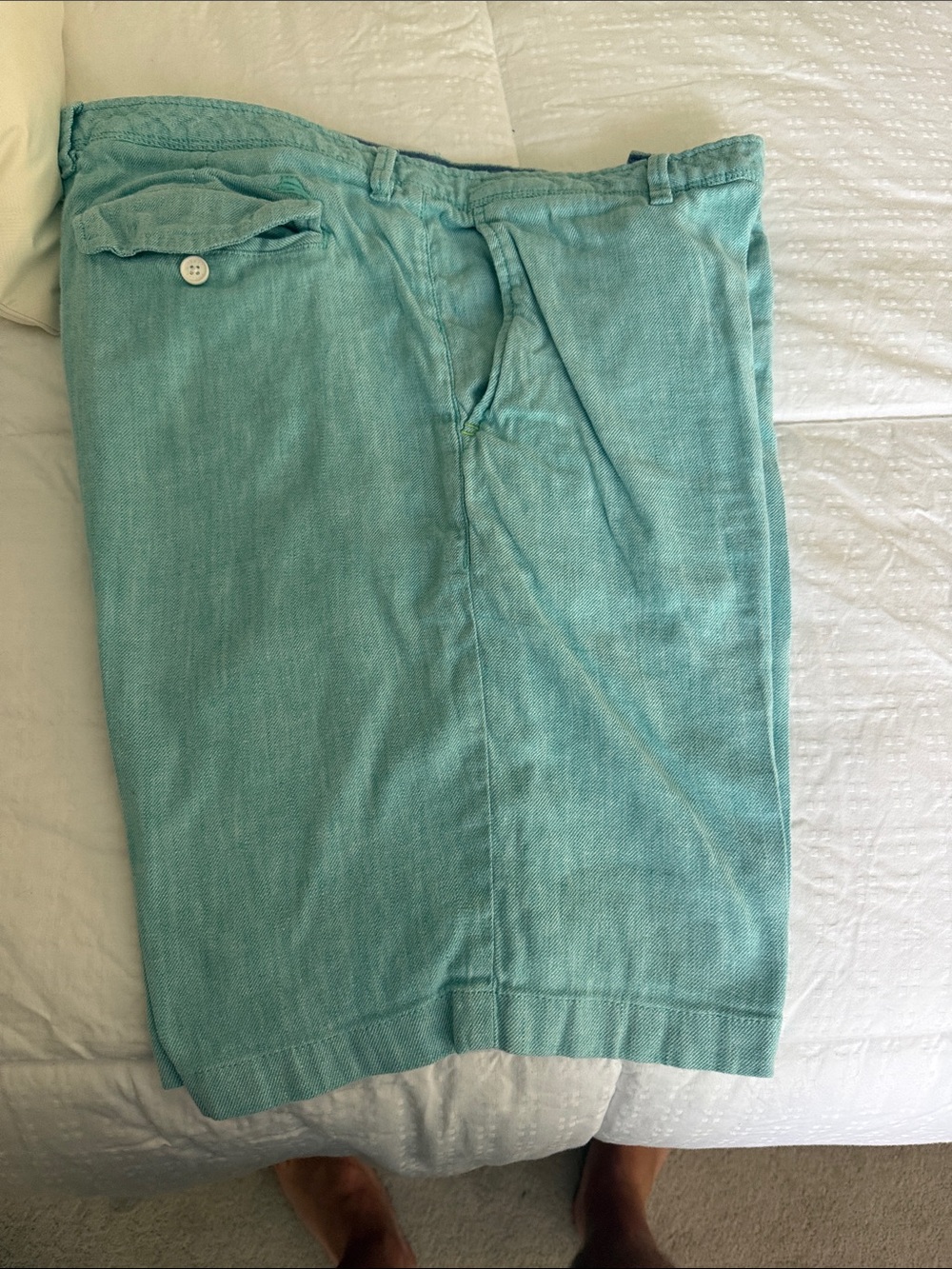Tommy Bahama Teal Flat Front Men's Shorts